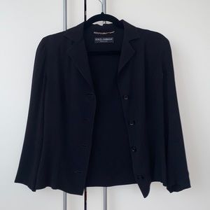 Dolce & Gabbana silk blazer style blouse
